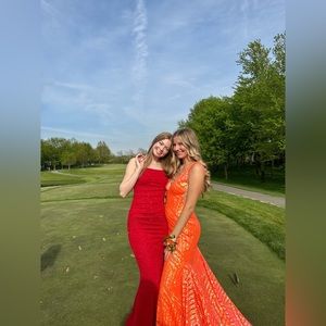 Jovani, Size 6, Orange